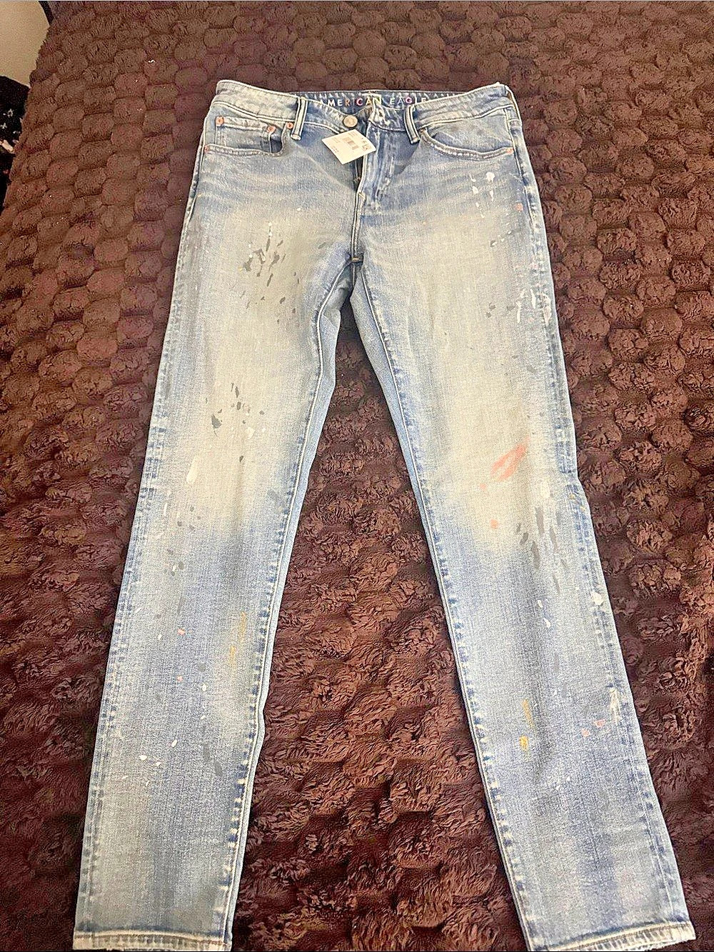 American Eagle Outfitters Men's Distressed Blue Jeans